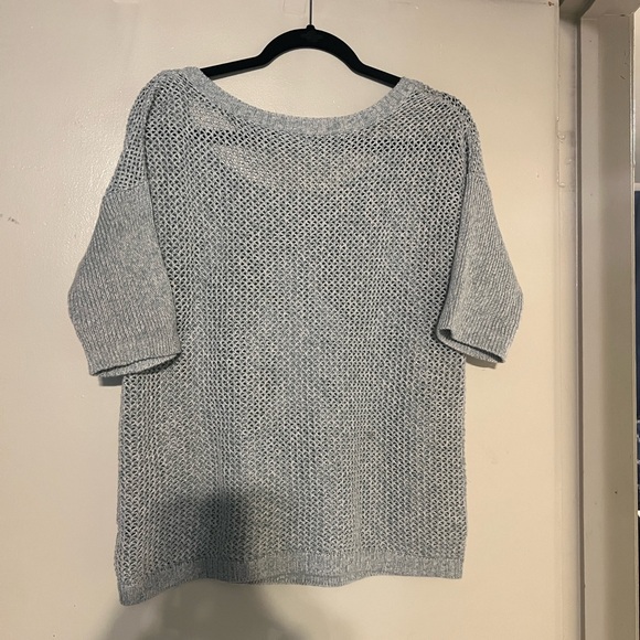 Peruvian cotton pullover sweater sea green size small. - Picture 3 of 5